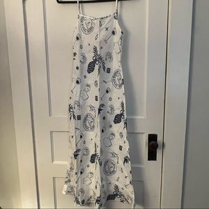 NWT VRG GRL LE SIRENUSE LINEN MIDI DRESS SZ 4